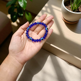 Nazar Suraksha Bracelet with Evil Eye Stone – Buri Nazar Protection & Root Chakra Healing Jewelry, Stretchable & Lab Certified