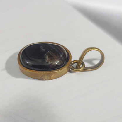Original Black Sulemani Pendant - Lab Certified – Spiritual Jewelry for Focus and Emotional Stability