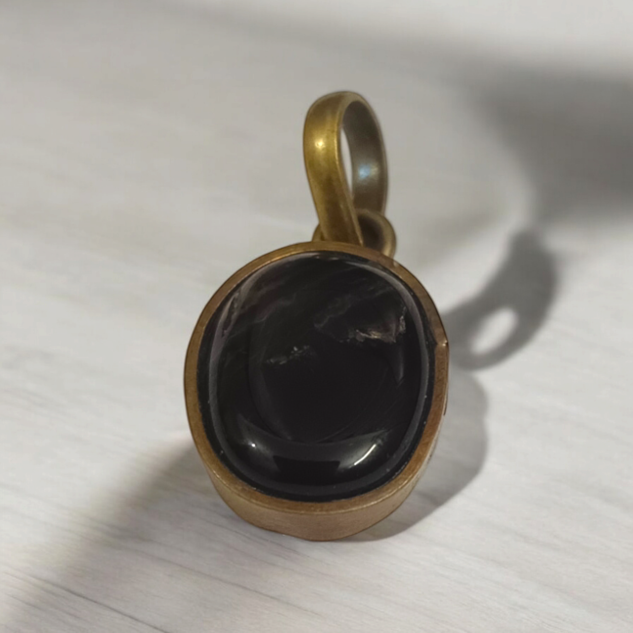 Original Black Sulemani Pendant - Lab Certified – Spiritual Jewelry for Focus and Emotional Stability