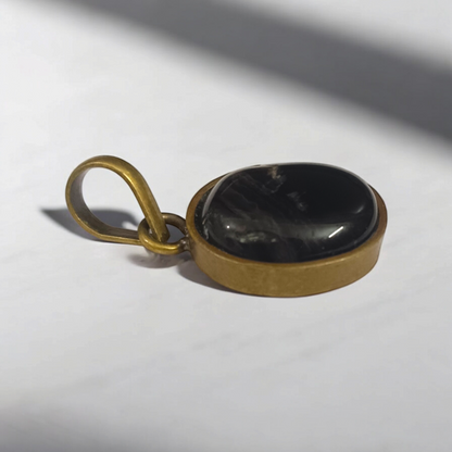 Original Black Sulemani Pendant - Lab Certified – Spiritual Jewelry for Focus and Emotional Stability