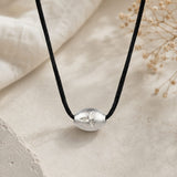 Original Tlismi Moti Pendant with Thread Silver Oval Shape Baby Teething Pendant Silver Color Spiritual Protection Pendant
