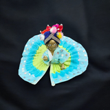 A Set of 4 Laddu Gopal Pagdis (crowns) designed for size 5 No. Krishna idols, perfect for adorning your Bal Gopal idol during worship and festivals.