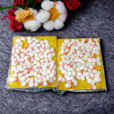 Pack of 2 Cotton Wicks Kesar Jyot Batti (100 Pcs each) for spiritual rituals, pooja, and aarti ceremonies with natural saffron fragrance