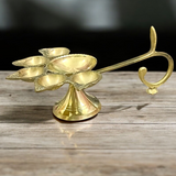 Panch Mukhi Jyot in Brass for Aarti and Spiritual Worship