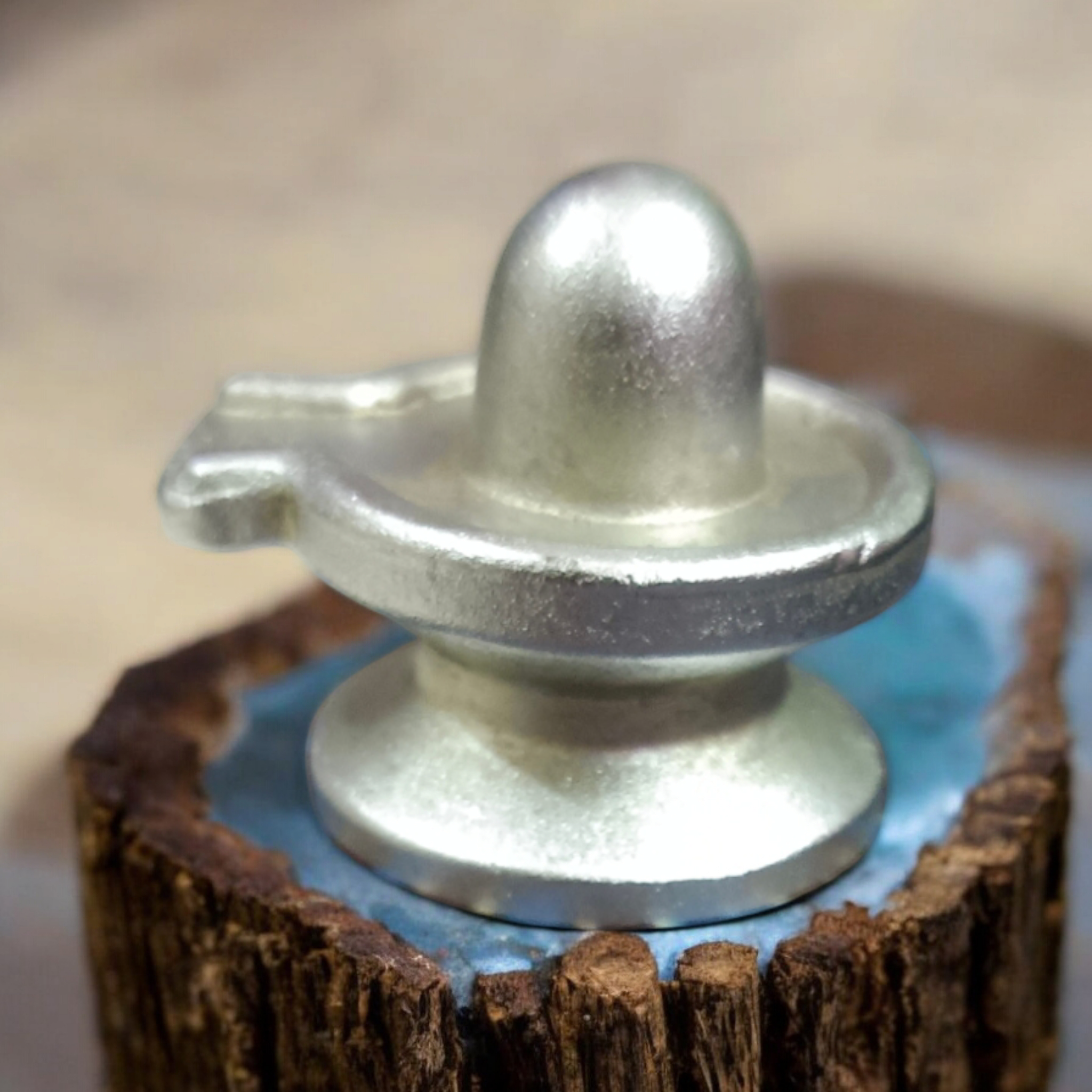 Parad Shivling - 100% Genuine Parad Shivling, Lab Certified, Sacred Metal Idol for Spiritual Worship and Blessings