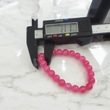 Pink Onyx Bracelet - Self-Trust, Self-Control, and Grounding – 8MM – Stretchable Bracelet