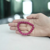 Pink Onyx Bracelet - interior design to make any feature walls, or decorative elements stand out - 8MM – Stretchable Bracelet