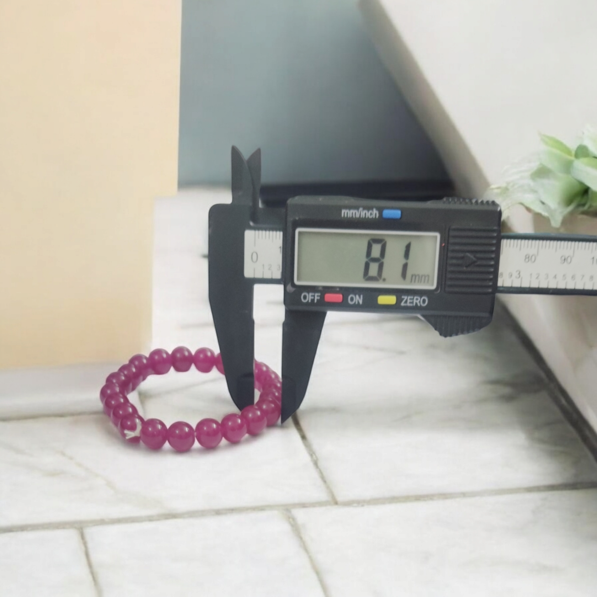 Pink Onyx Bracelet - interior design to make any feature walls, or decorative elements stand out - 8MM – Stretchable Bracelet