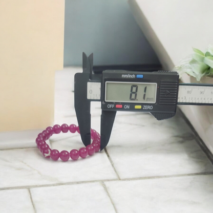 Pink Onyx Bracelet - interior design to make any feature walls, or decorative elements stand out - 8MM – Stretchable Bracelet