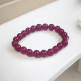 Pink Onyx Bracelet - interior design to make any feature walls, or decorative elements stand out - 8MM – Stretchable Bracelet