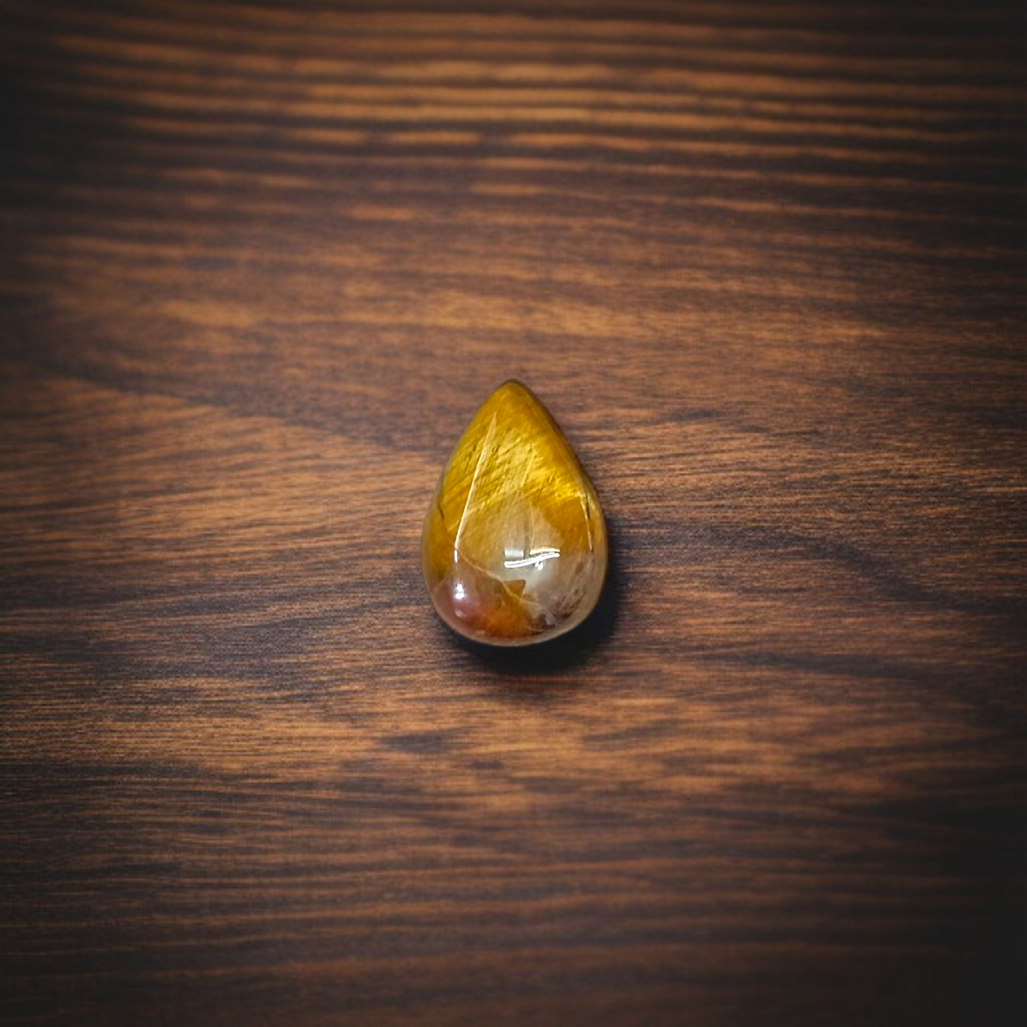 Polished Original Tiger Eye Stone&nbsp; with natural brown and golden bands, used for confidence, willpower, and meditation