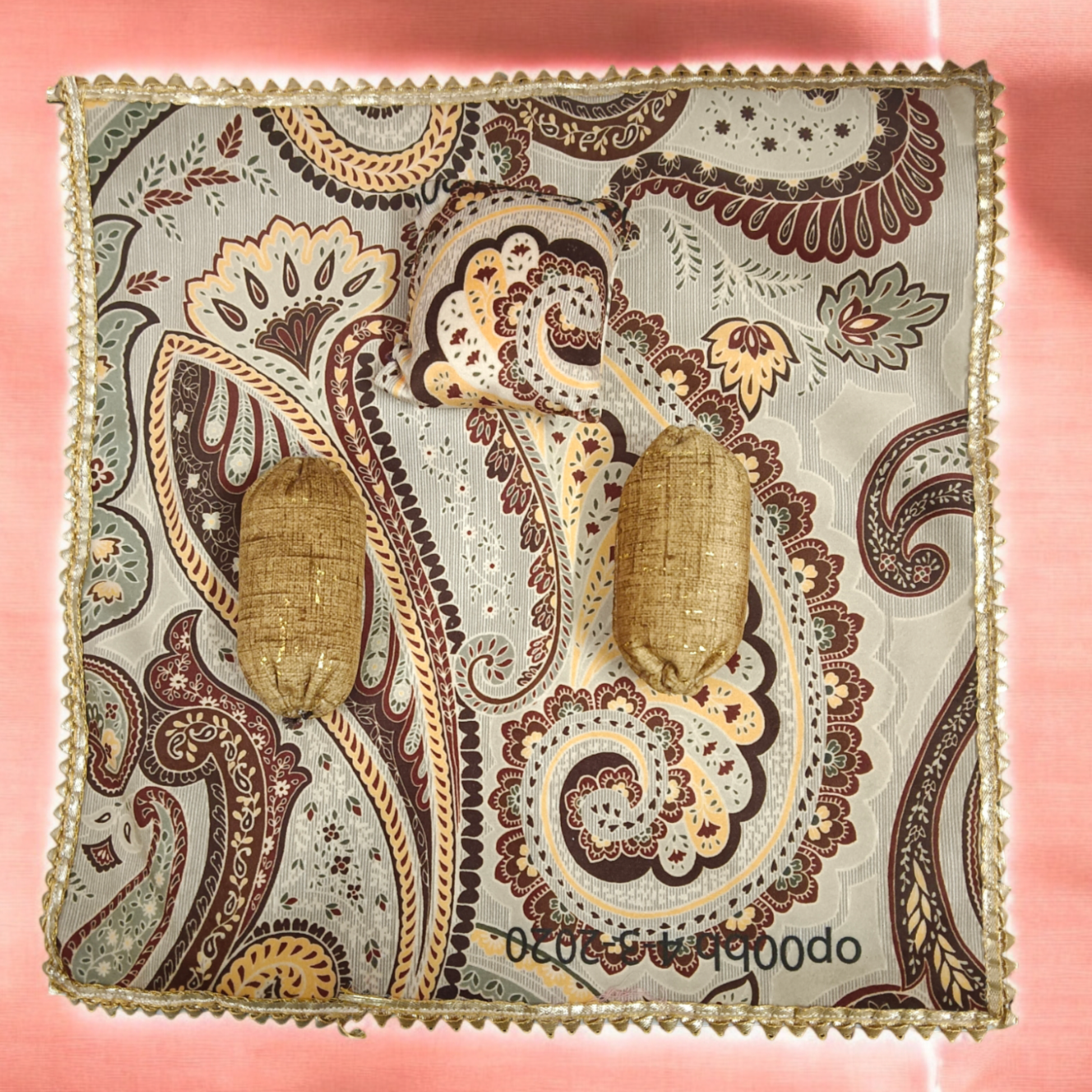 Premium Bedsheet with Pillow and Blanket for Laddu Gopal idols, designed for size 0-6 No. idols, offering a luxurious and divine resting place for your Krishna idol.