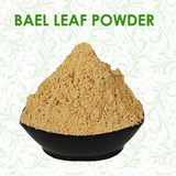 Pure Bel Patta Powder, made from Bael leaves, for spiritual rituals, health benefits, and Ayurvedic use.