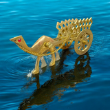 Pure Brass Camel Handicraft, a beautifully crafted camel figurine with detailed design, perfect for home decor or as a collectible item.

