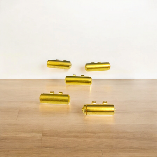 Pure Brass Taweez Set of 5 with Free Bhojpatra Sheet for Protection