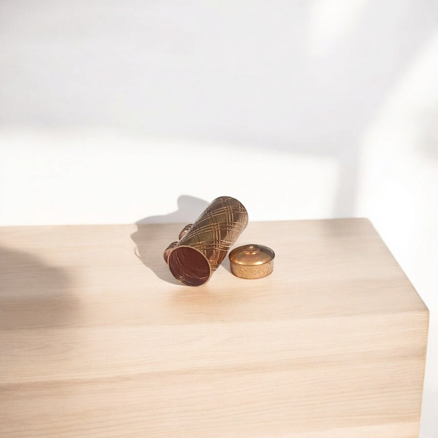 Pure Copper Taweez With Free Bhojpatra Sheet | Spiritual Amulet Set Of 5