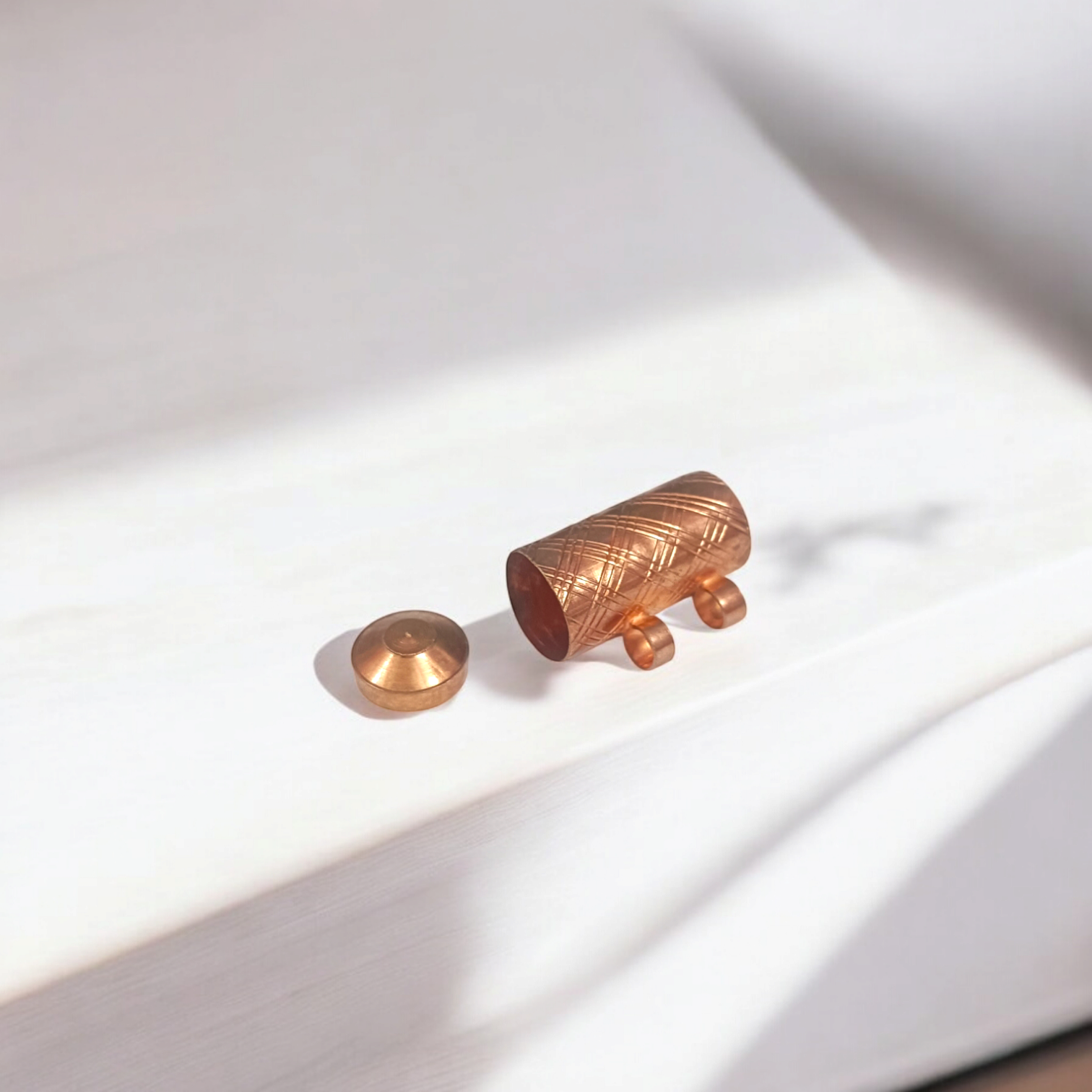 Pure Copper Taweez With Free Bhojpatra Sheet | Spiritual Amulet Set Of 5