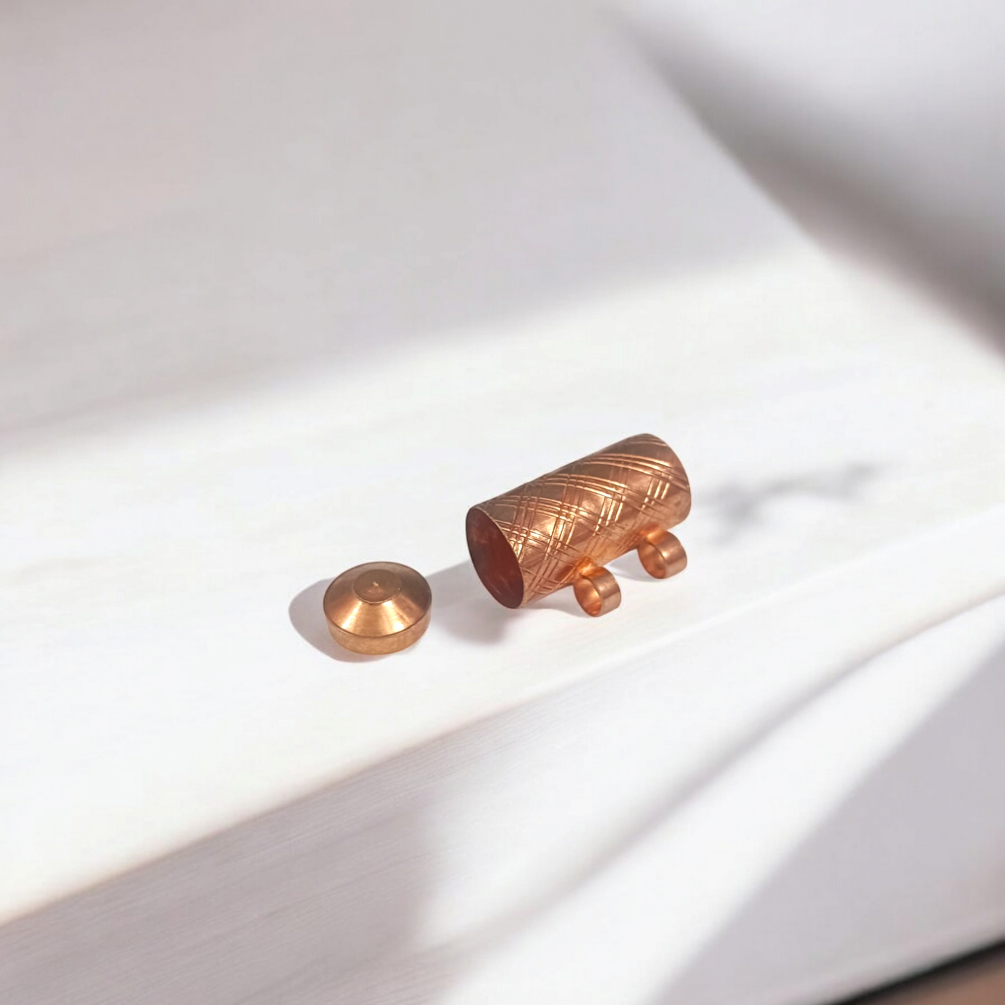 Pure Copper Taweez With Free Bhojpatra Sheet | Spiritual Amulet Set Of 5