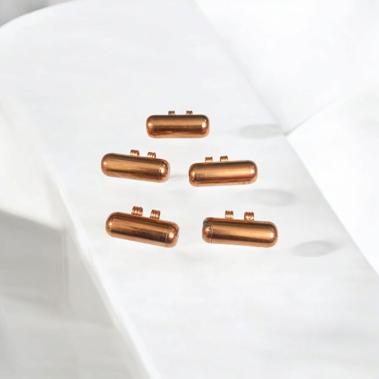 Pure Copper Taweez With Free Bhojpatra Sheet | Spiritual Taweez Set Of 5