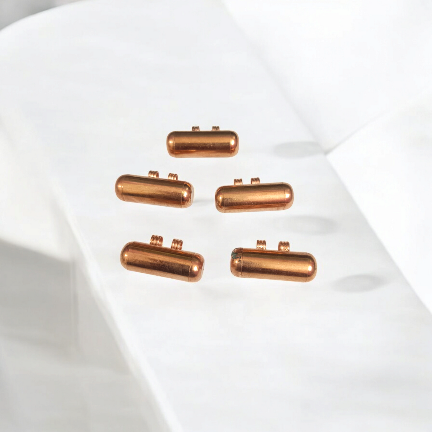 Pure Copper Taweez With Free Bhojpatra Sheet | Spiritual Taweez Set Of 5