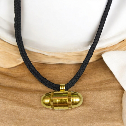 Pure Copper and Golden Metal Stylish Taweez set of 5 with free Bhojpatra Sheet for spiritual protection and prosperity.