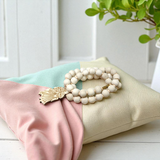Radha Krishna Tulsi Mala with Screw Lock and Decorative Locket for Devotees