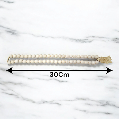 Radha Krishna Tulsi Mala with Screw Lock and Decorative Locket for Devotees