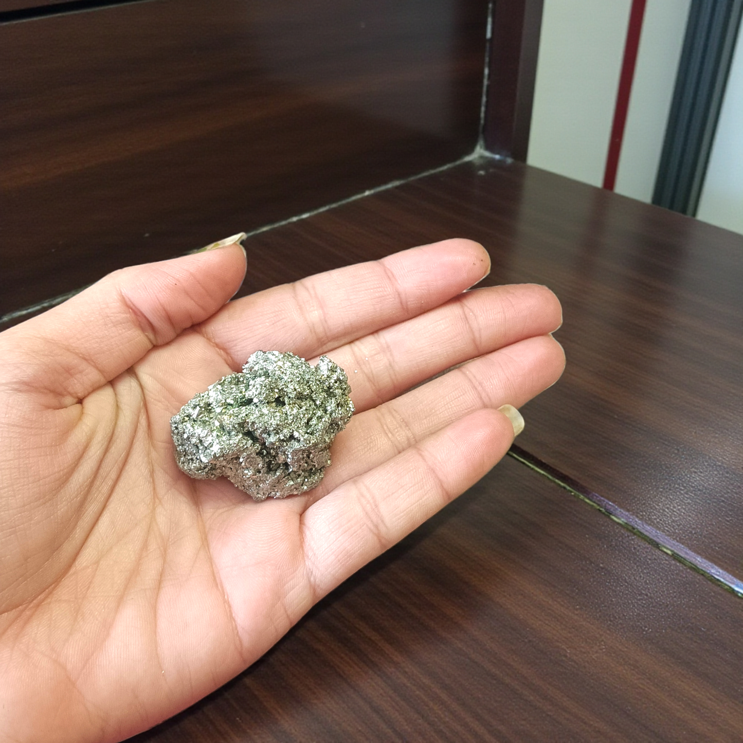 Raw Natural Pyrite Stone Certified Crystal Cluster for Wealth, Protection, and Healing