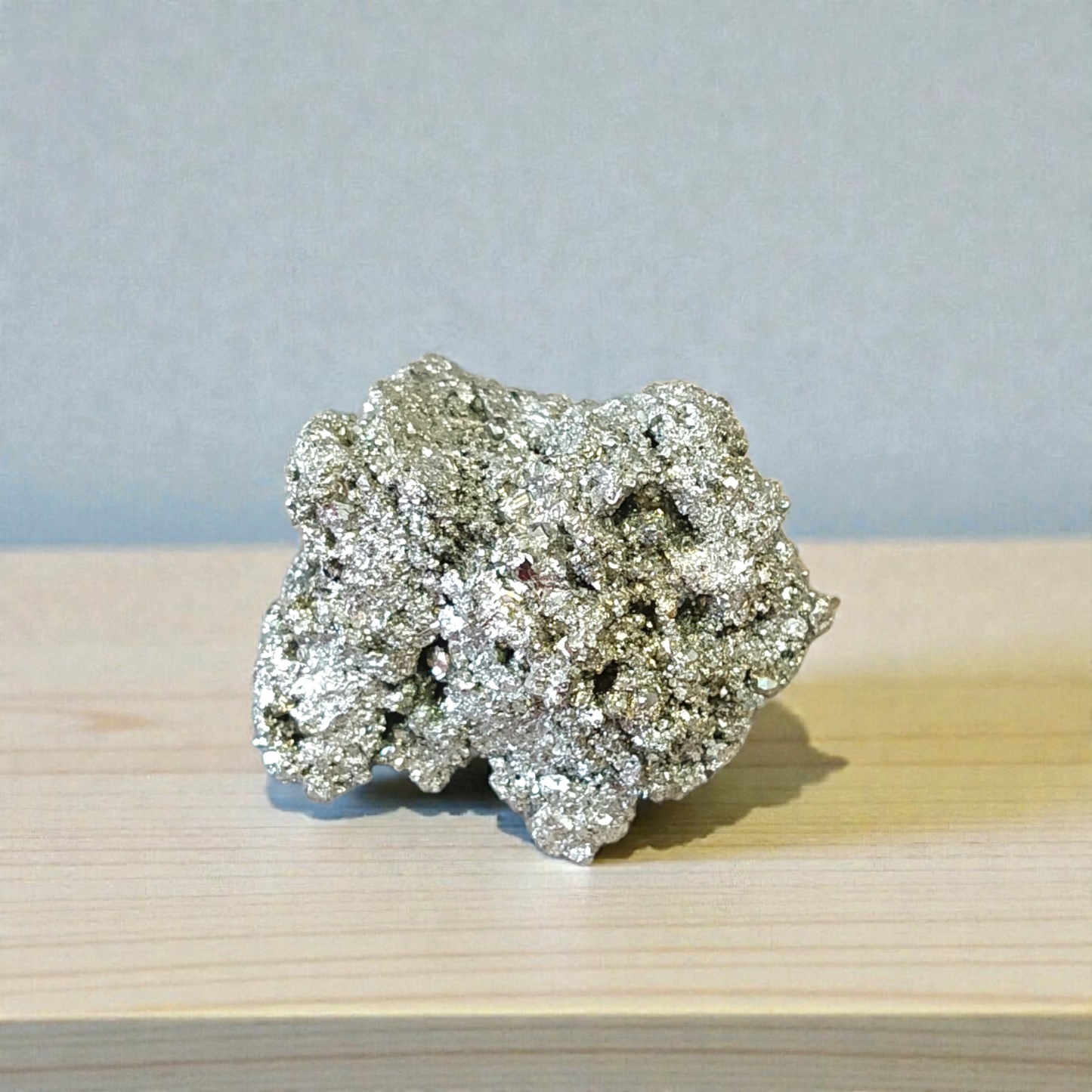 Raw Natural Pyrite Stone Certified Crystal Cluster for Wealth, Protection, and Healing