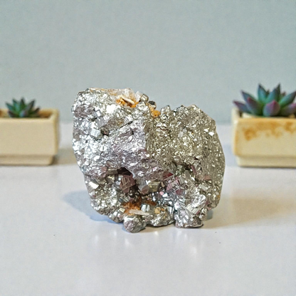 Raw Natural Pyrite Stone Certified Crystal Cluster for Wealth, Protection, and Healing