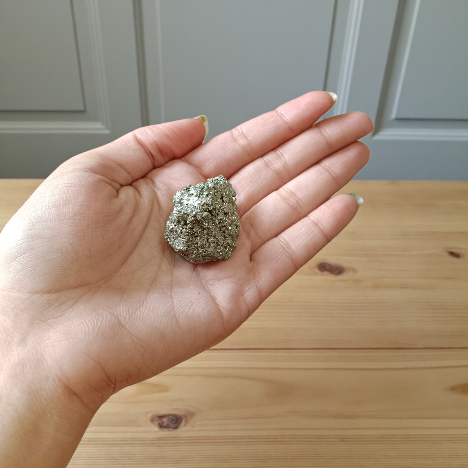 Raw Natural Pyrite Stone Certified Crystal Cluster for Wealth, Protection, and Healing