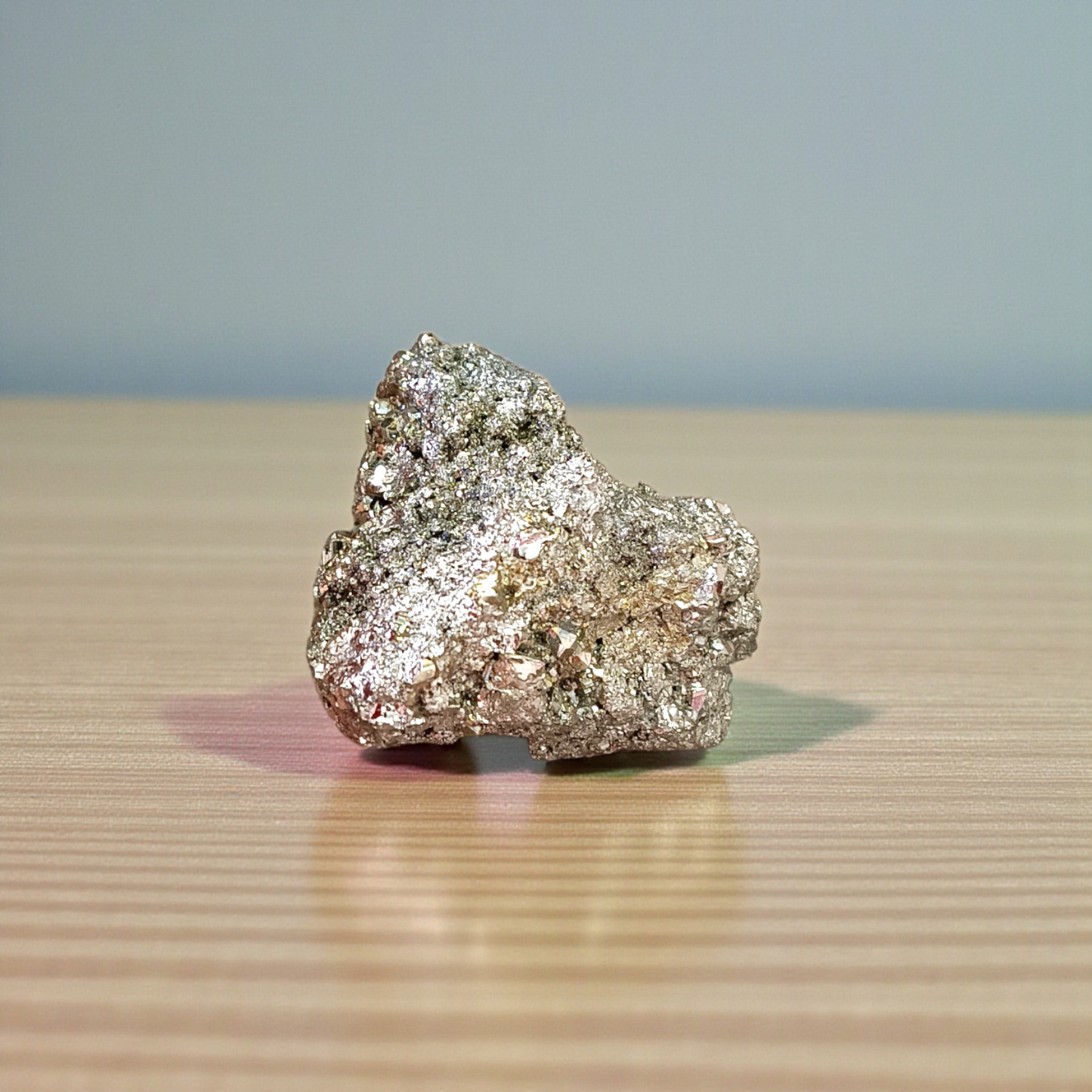 Raw Natural Pyrite Stone Certified Crystal Cluster for Wealth, Protection, and Healing