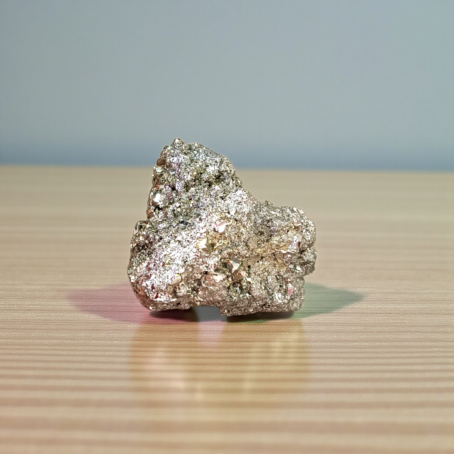 Raw Natural Pyrite Stone Certified Crystal Cluster for Wealth, Protection, and Healing