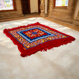 Red Pooja Aasan | 2X2 Feet | Lal Aasan For Mantra Japa | Set of 2