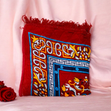 Red Pooja Aasan | 2X2 Feet | Lal Aasan For Mantra Japa | Set of 2