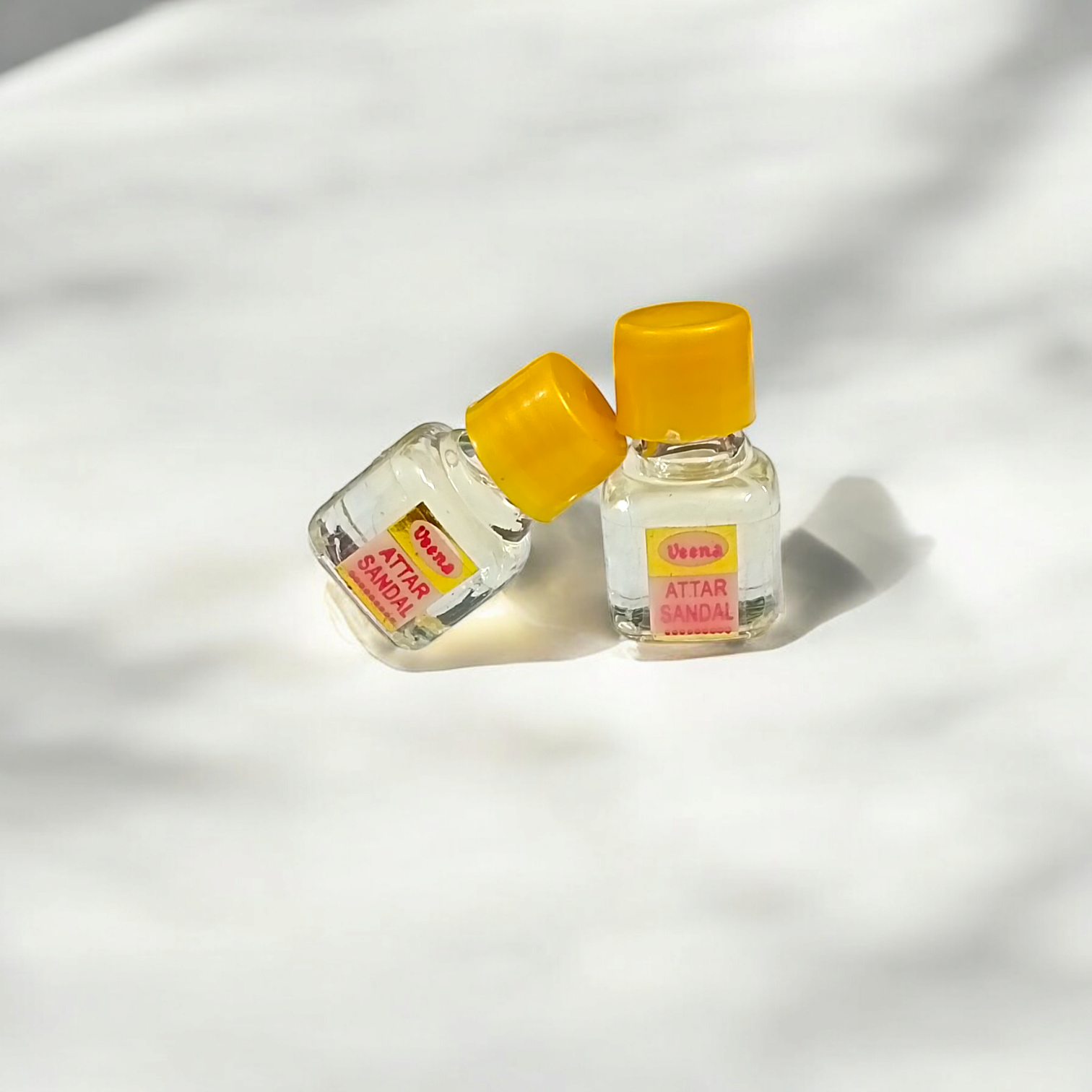 Sandal Attar Premium Perfume 2ML Bottle by Veena with Sandalwood Fragrance.