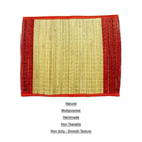 Set of 2 Kusha Aasans (Darbha Mats) for pooja and meditation, made from sacred Kusha Grass.