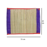 Set of 2 Kusha Aasans (Darbha Mats) for pooja and meditation, made from sacred Kusha Grass.