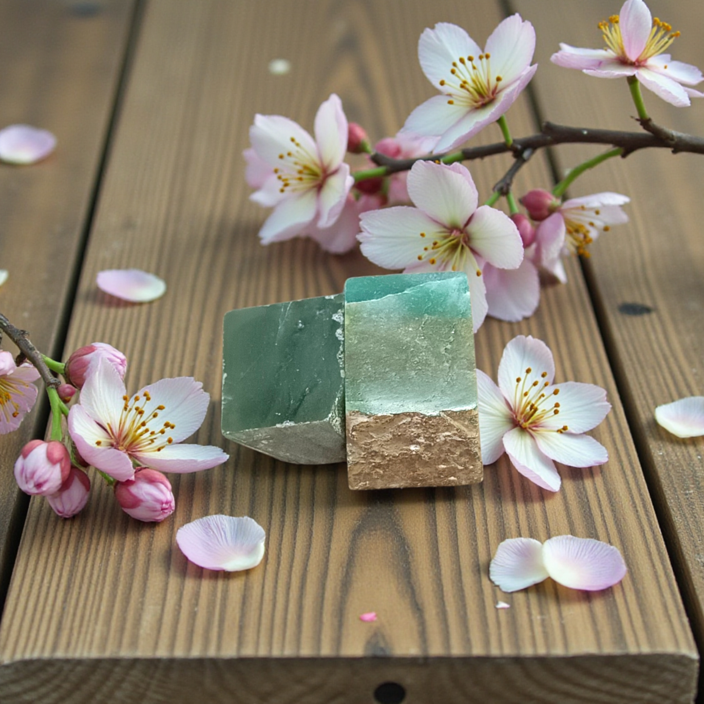 Set of 2 Natural Aventurine Stones Lab Certified Green Healing Crystals