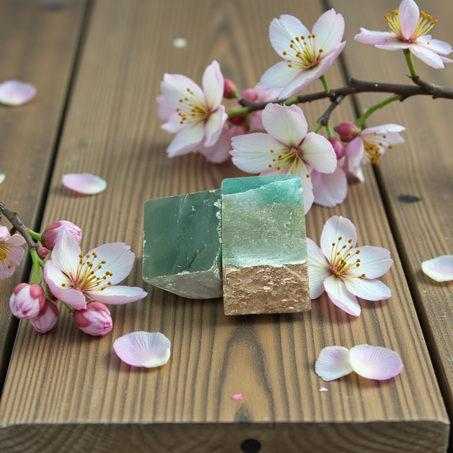 Set of 2 Natural Aventurine Stones Lab Certified Green Healing Crystals
