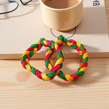 Set of 2 multicolor handmade spiritual thread bracelets – adjustable pooja kalawa dhaga for men, women, boys & girls