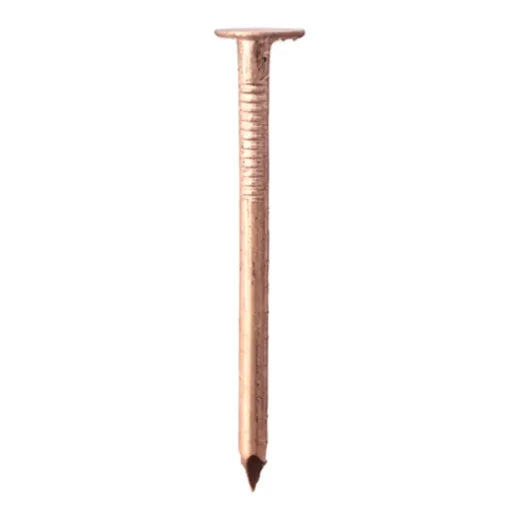 Set of 7 Copper Nails (Tambe Ke Keel) used for spiritual protection, Vastu Shastra rituals, and energy balancing.