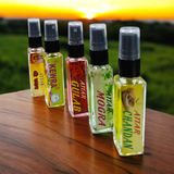 Set of Spray Attar – Chandan, Mogra, Gulab, Kewra, Shri, Shyam | Best Spray Itra | Natural Fragrance | 0% Alcohol – GuruPujan