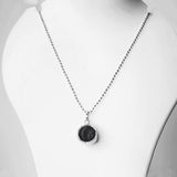 Shaligram Pendant in silver, lab certified, perfect for spiritual protection and blessings from Lord Vishnu, ideal for daily wear and devotional practices.