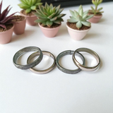 Shani Challa Ring made from black horse shoe nails, set of 4 rings designed for men and women, offering protection from Shani Dosh and spiritual blessings