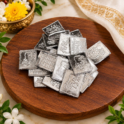 Shani Yantra Coin Set of 10 Ranga Shani Sikka for Shani Puja and Remedies