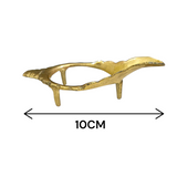 Shank stand made of pure brass, designed to hold a conch shell, perfect for spiritual and decorative use.