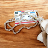 Shankh Mala made of authentic conch shells, 108+1 beads for spiritual healing, meditation, and prayers, lab certified for purity and authenticity.