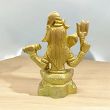 Shiv Ji Brass Idol | Bhole Baba Murti, beautifully crafted in brass, representing Lord Shiva in a divine, serene form for worship and blessings.