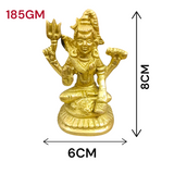 Shiv Ji Brass Idol | Bhole Baba Murti, beautifully crafted in brass, representing Lord Shiva in a divine, serene form for worship and blessings.
